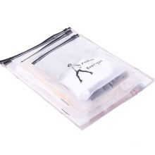 Fashion Cute White Zip Lock Logo Custom clothing packaging for Small  Apparel
